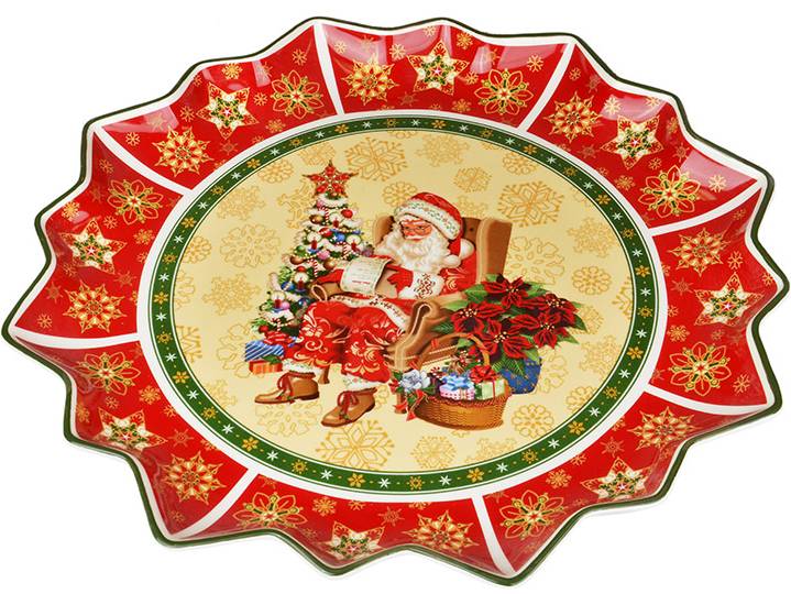 Купити Блюдо Lefard Christmas collection 38 см (986-027) - Фото 1 Блюдо Lefard Christmas collection 38 см (986-027) - Фото 1