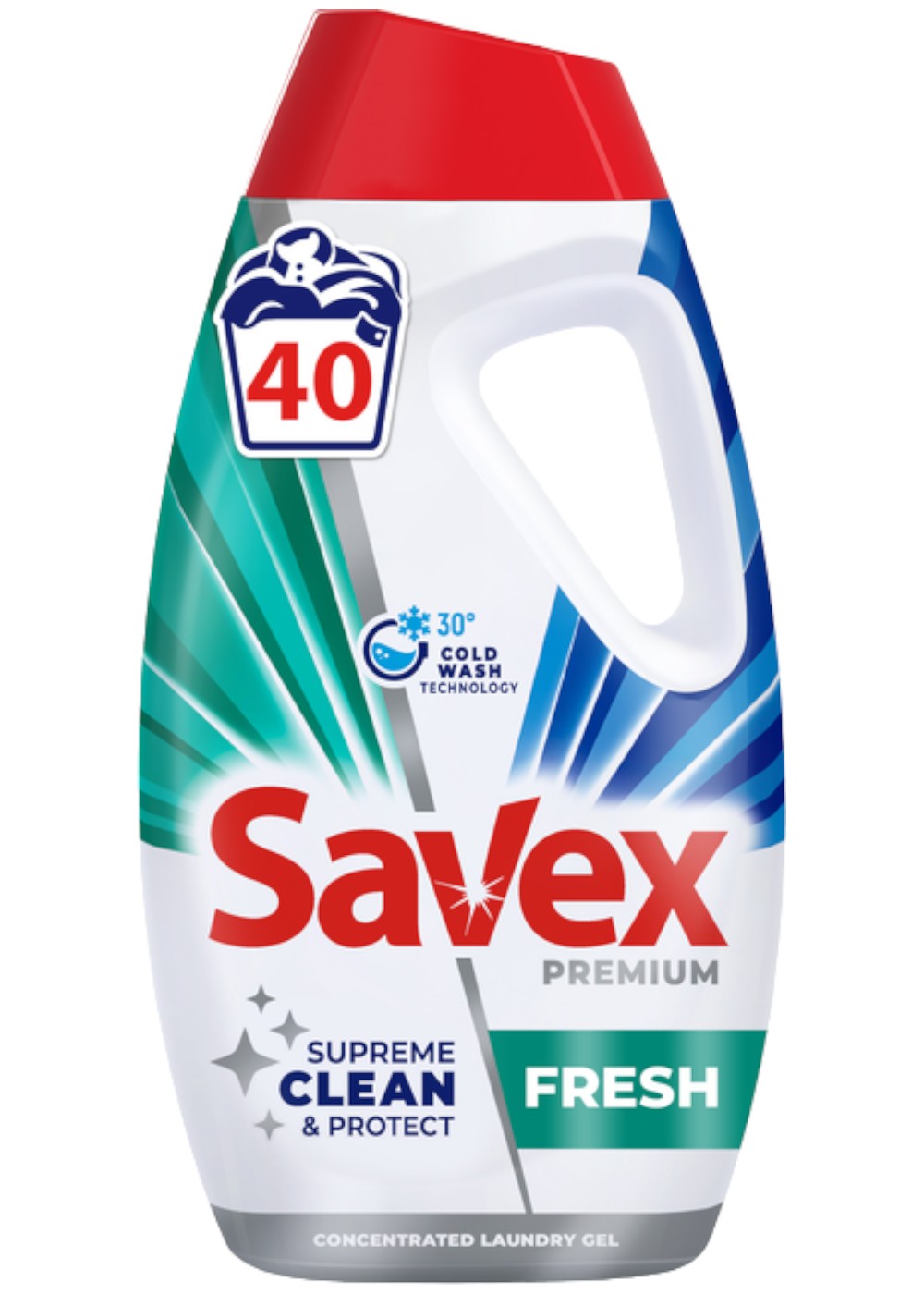 Гель для стирки SAVEX Premium FRESH 1.8 л (3800024048043) - Фото 1