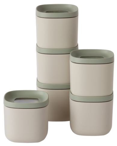 Набір ємностей для сипучих Berghoff 3950401 LEO BALANCE 160 мл 6 пр. - Фото 1