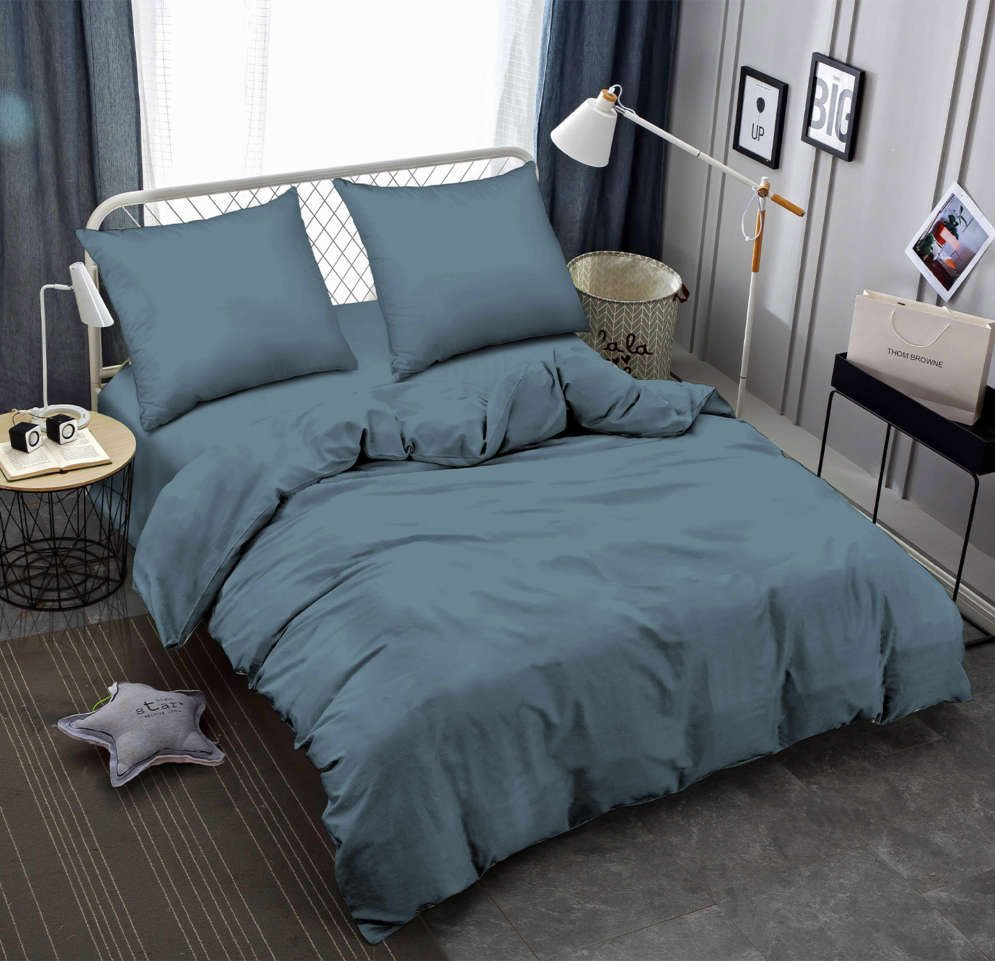 Комплект постельного белья Zastelli Brittany Blue жатка 2х145х210 Синий (21295) - Фото 1