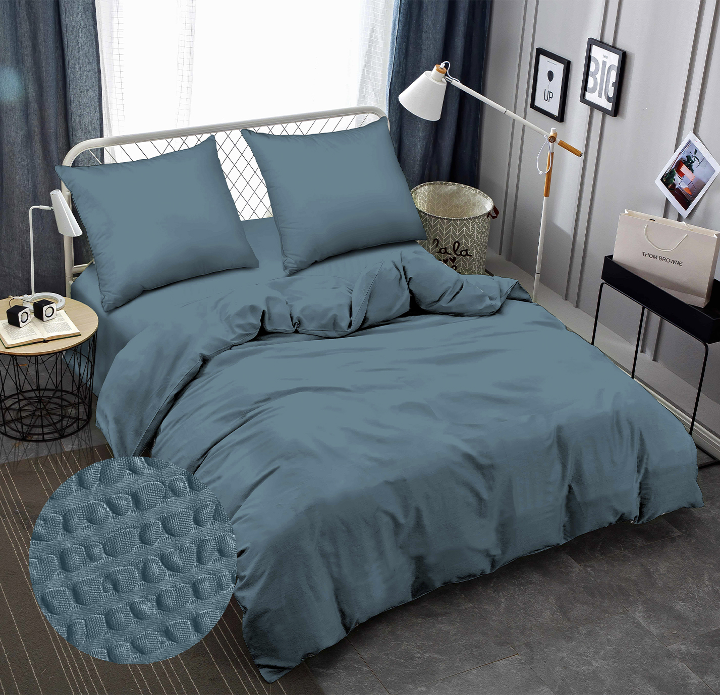 Комплект постельного белья Zastelli Brittany Blue жатка 145х210 (21265) - Фото 1