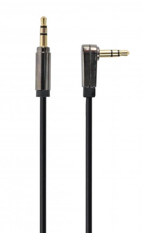 Кабель 3.5 мм - 3.5 мм Cablexpert CCAPB-444L-1M 1m Black - Фото 1