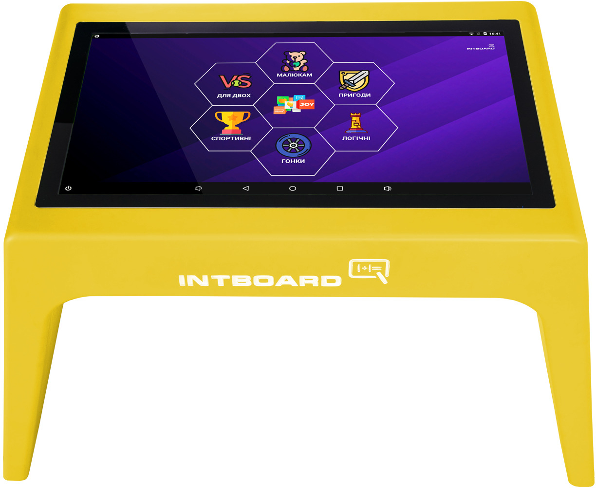 Интерактивный стол INTBOARD ZABAVA 2.0 32'' + ПО для развлечений - Желтый ZABAVA 32 YL 2.0 (10517086) - Фото 1