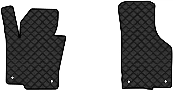 Коврики из экокожи в салон авто передние EVAtech для Passat (B6) (with armrest) Volkswagen 2005-2010 6 поколение Combi EU VW3263AR2AV4BBB - Фото 1