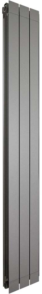 Радиатор отопления Nova Florida Ledro S/90 2000 мм GRAPHITE 3R 3 секции (81GLE3R403) - Фото 1
