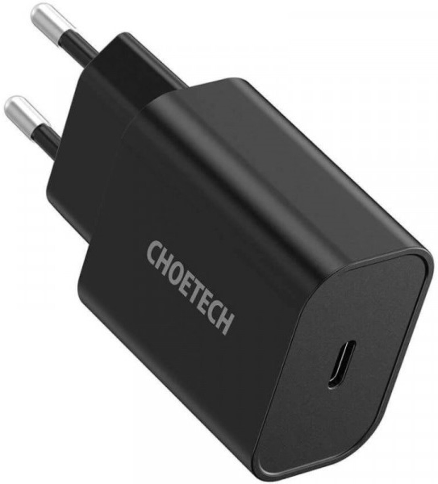 Сетевое зарядное устройство Choetech 1xUSB 20W (1 USB-C) PD matte wall charger Black (Q5004-EU-BK) - Фото 1