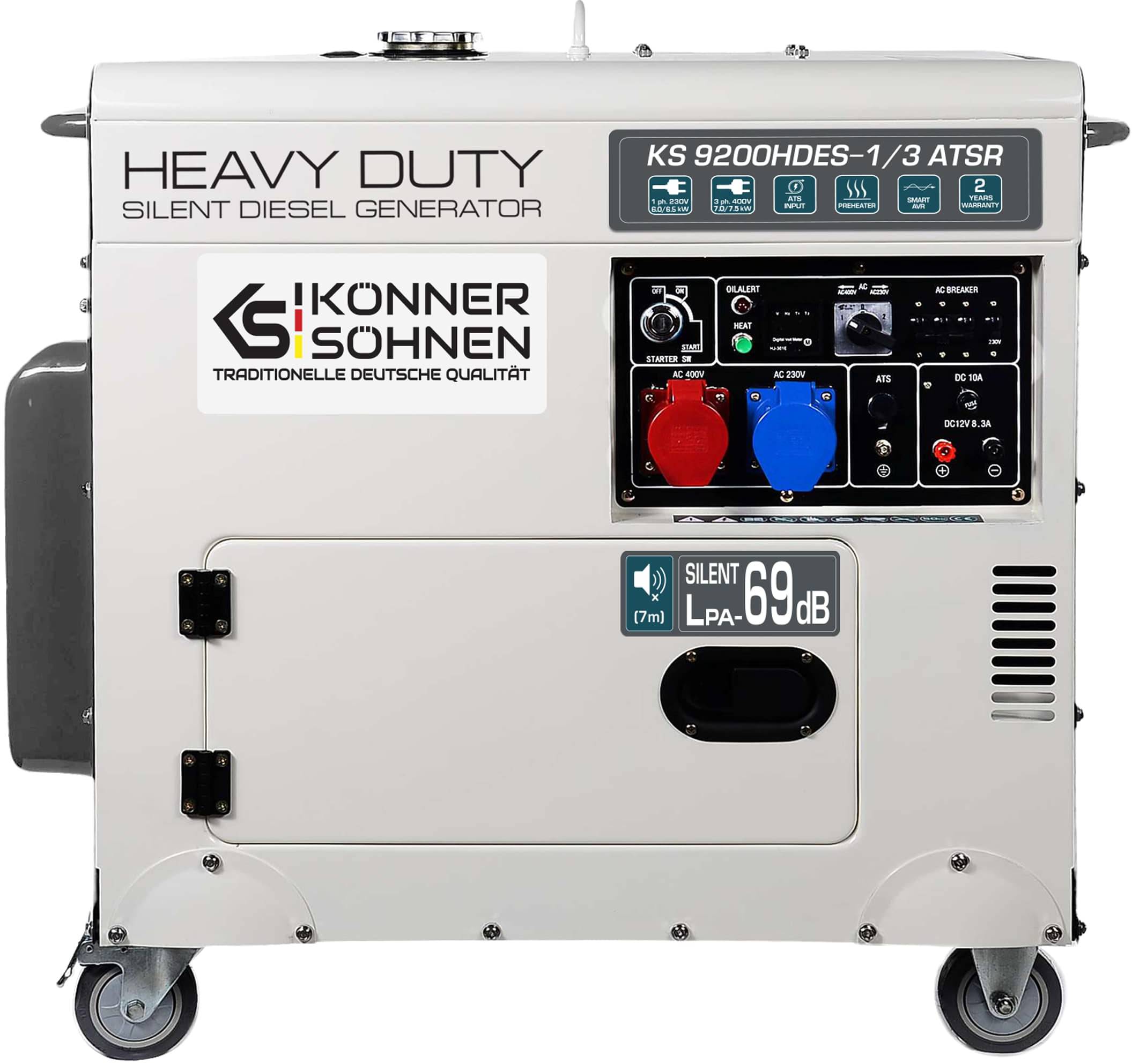 Генератор дизельный Konner&Sohnen KS 9200HDES-1/3 ATSR - Фото 1