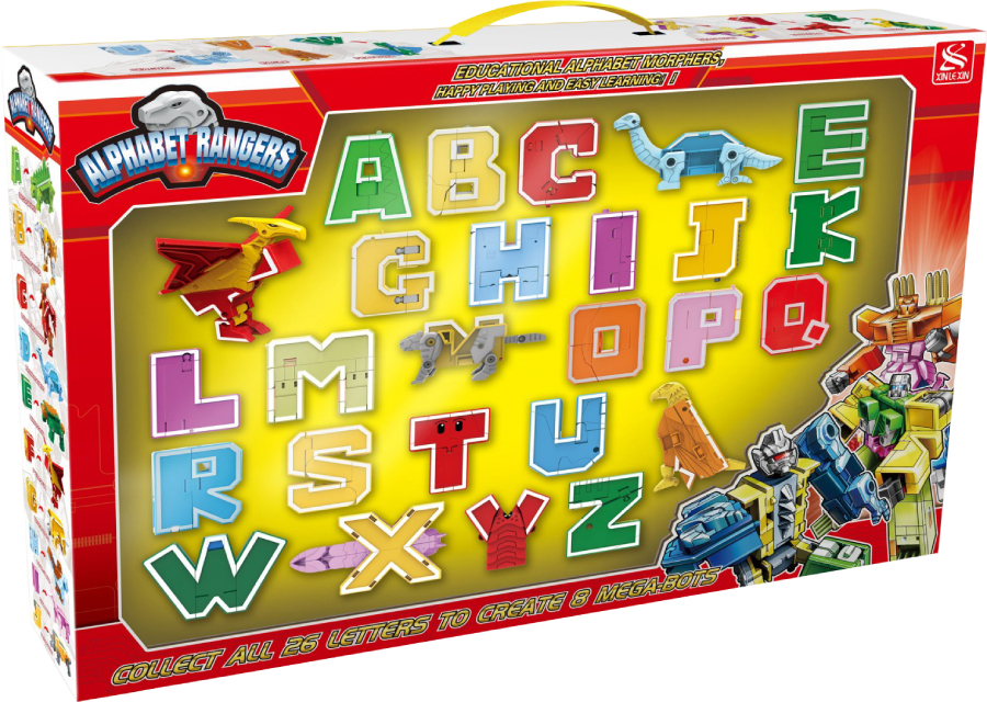 Настольная игра развивающая (3-4 года) XINTAIYUAN TOYS Буквы трансформеры в наборе (2918) - Фото 1