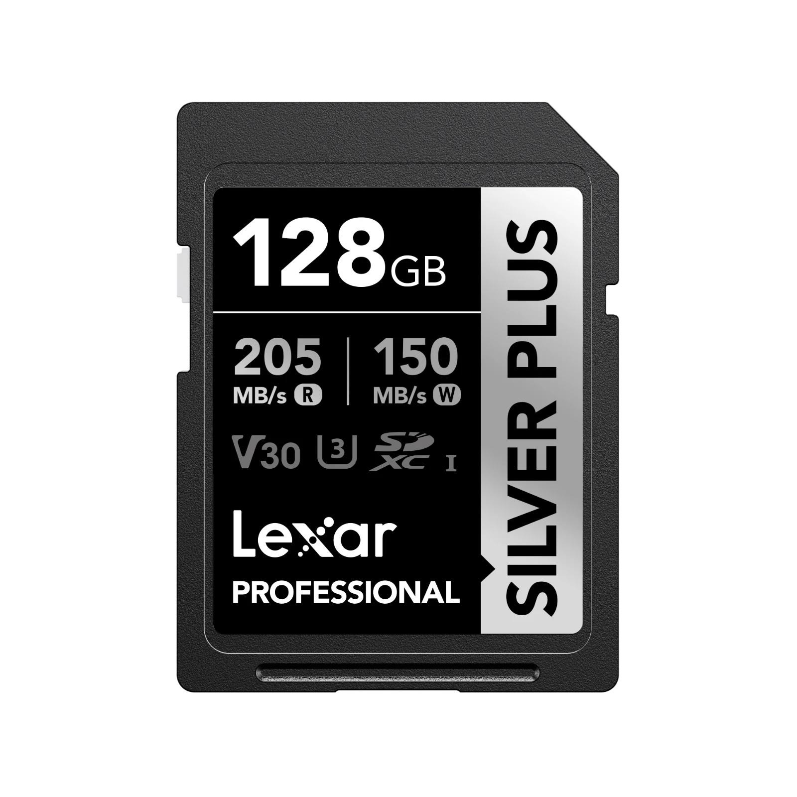 Карта пам'яті Lexar SDXC 128GB UHS-I (LSDSIPL128G-BNNNG) - Фото 1