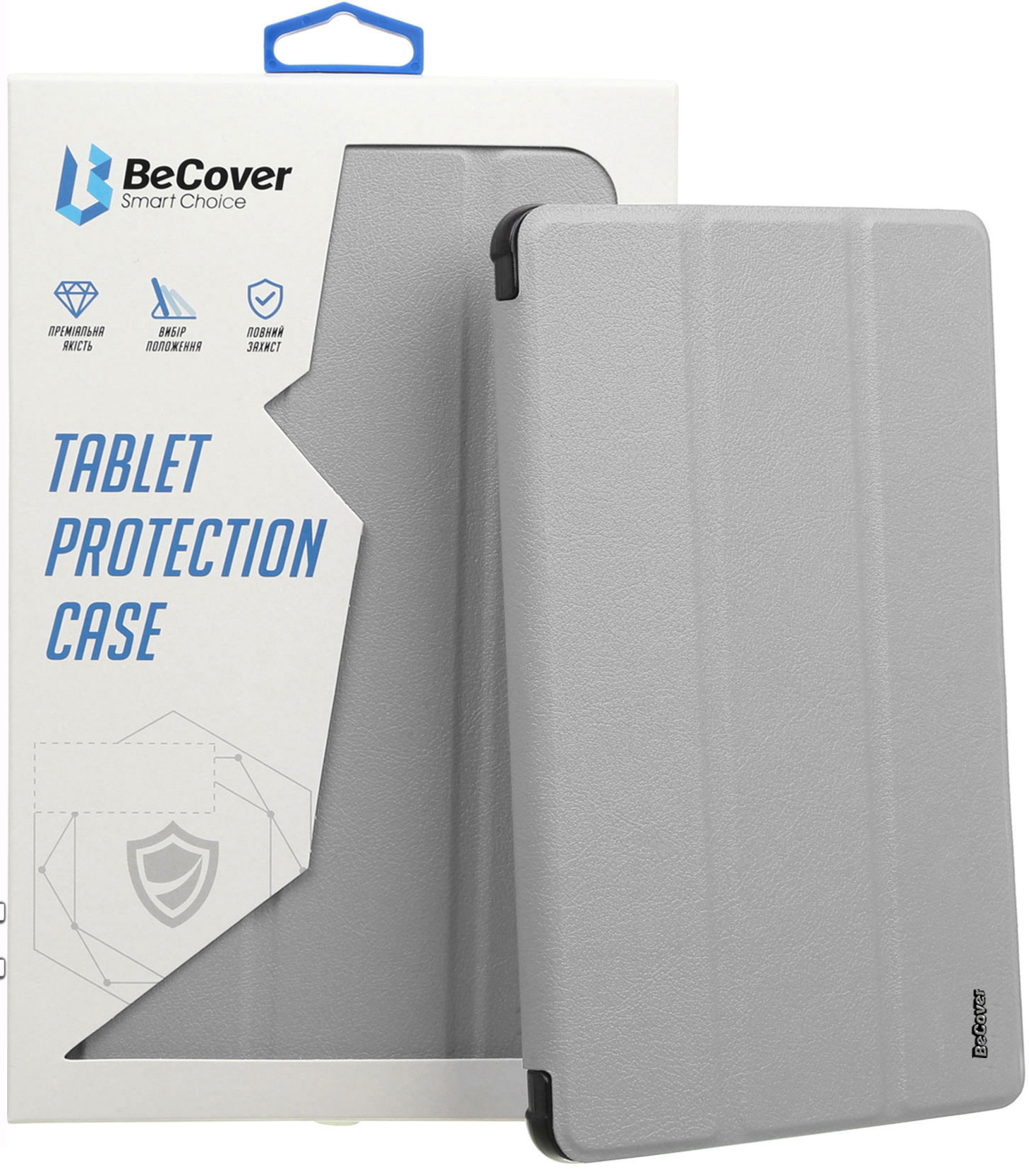 Чехол для планшета Becover Soft Edge с креплением Apple Pencil for Apple iPad 10.9'' (10 Gen)/iPad 11'' (A16) Gray (709236) - Фото 1
