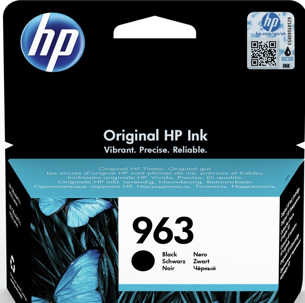 Картридж для струйных МФУ и принтеров HP 963 OJPro 9010/9013/9020/9023 Black (3JA26AE) - Фото 1