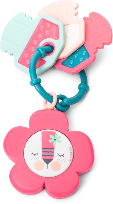 Прорізувач Suavinex Іграшка музична, рожева (400187/6) - Фото 1