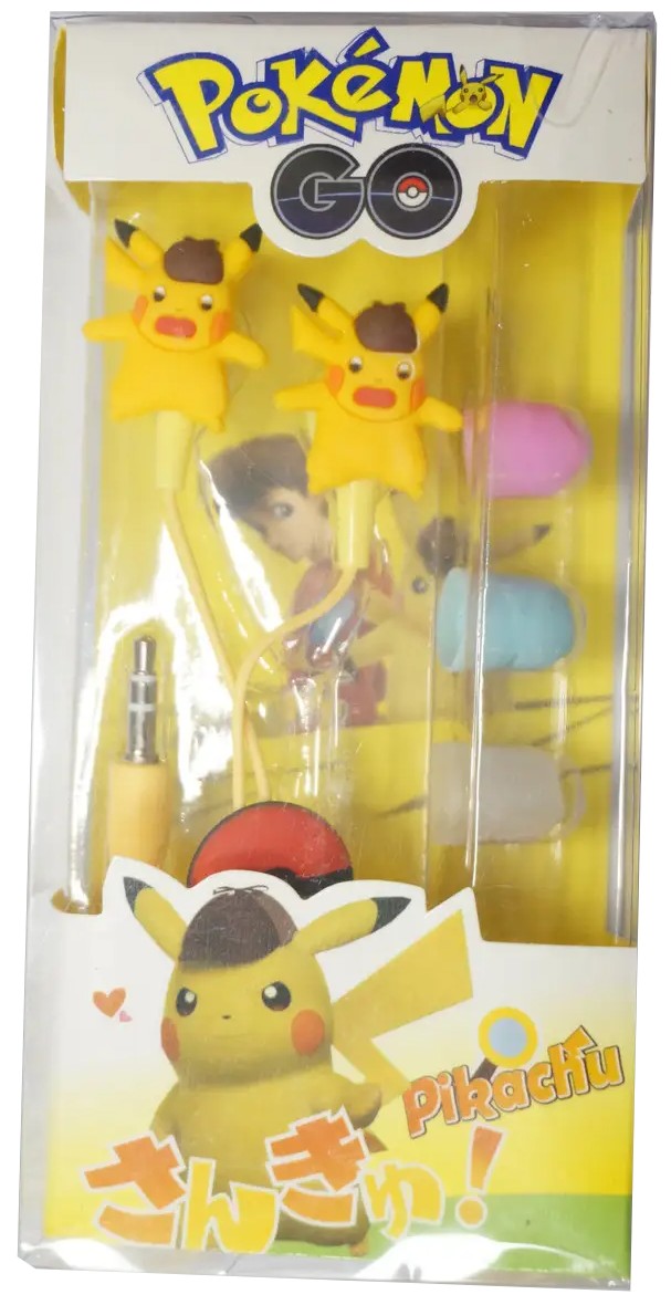 Наушники вкладыши проводные Optima Pokemon Go Pikachu Surprised with Pokeball Yellow (OPT-HF-PKCH3) - Фото 1