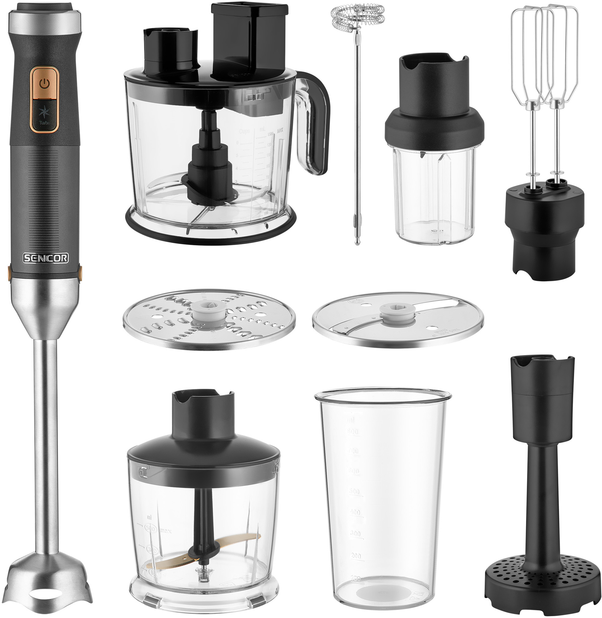 Блендер мини-комбайн Sencor SHB6552BK - Фото 1