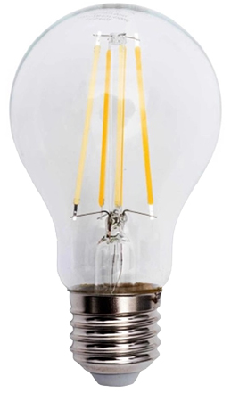 Лампочка светодиодная SiriusStar 4102 LED filament clear 12W (A60-4200K-E27) - Фото 1
