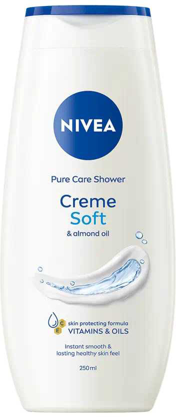 Гель для душу NIVEA Creme Soft і мигдалева олія 250 мл - Фото 1