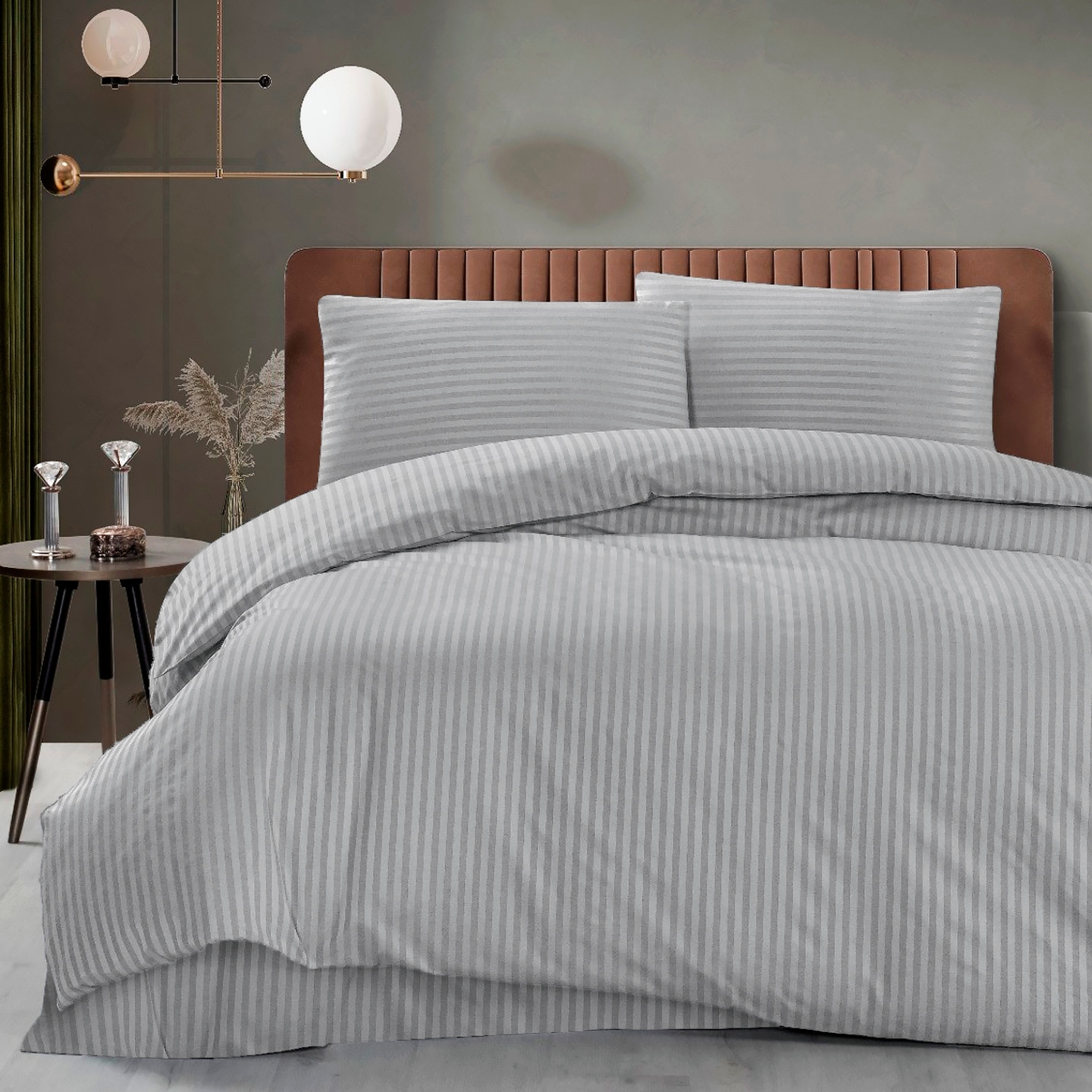 Комплект постельного белья Zastelli Gray Stripe 145х210 Серый (21670) - Фото 1