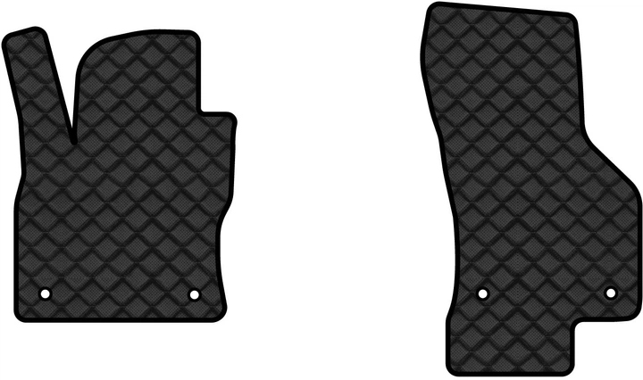 Коврики из экокожи в салон авто передние EVAtech для Octavia A7 (Subwoofer Canton) AT Skoda 2013-2020 3 поколение Combi EU (SK32062AV2AV4BBB) - Фото 1