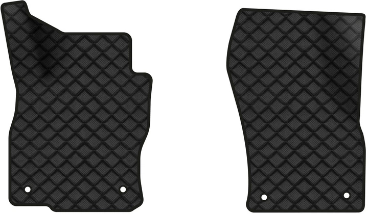 Коврики из экокожи в салон авто передние EVAtech для Superb (B8) Skoda 2015-2024 3 поколение Liftback EU (SK3279AN2AV4BBB) - Фото 1