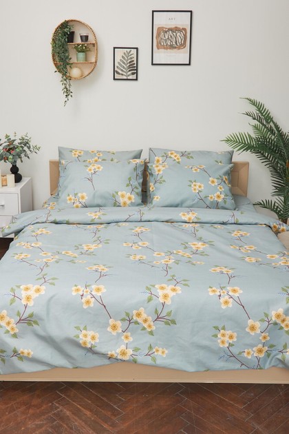 Комплект постельного белья Moon&Star 160х220 Spring Flower Микросатин Premium (MS-820001408) - Фото 1