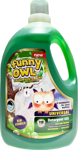 Гель для стирки Funny Owl Universal 3,3 л (5903855500945) - Фото 1