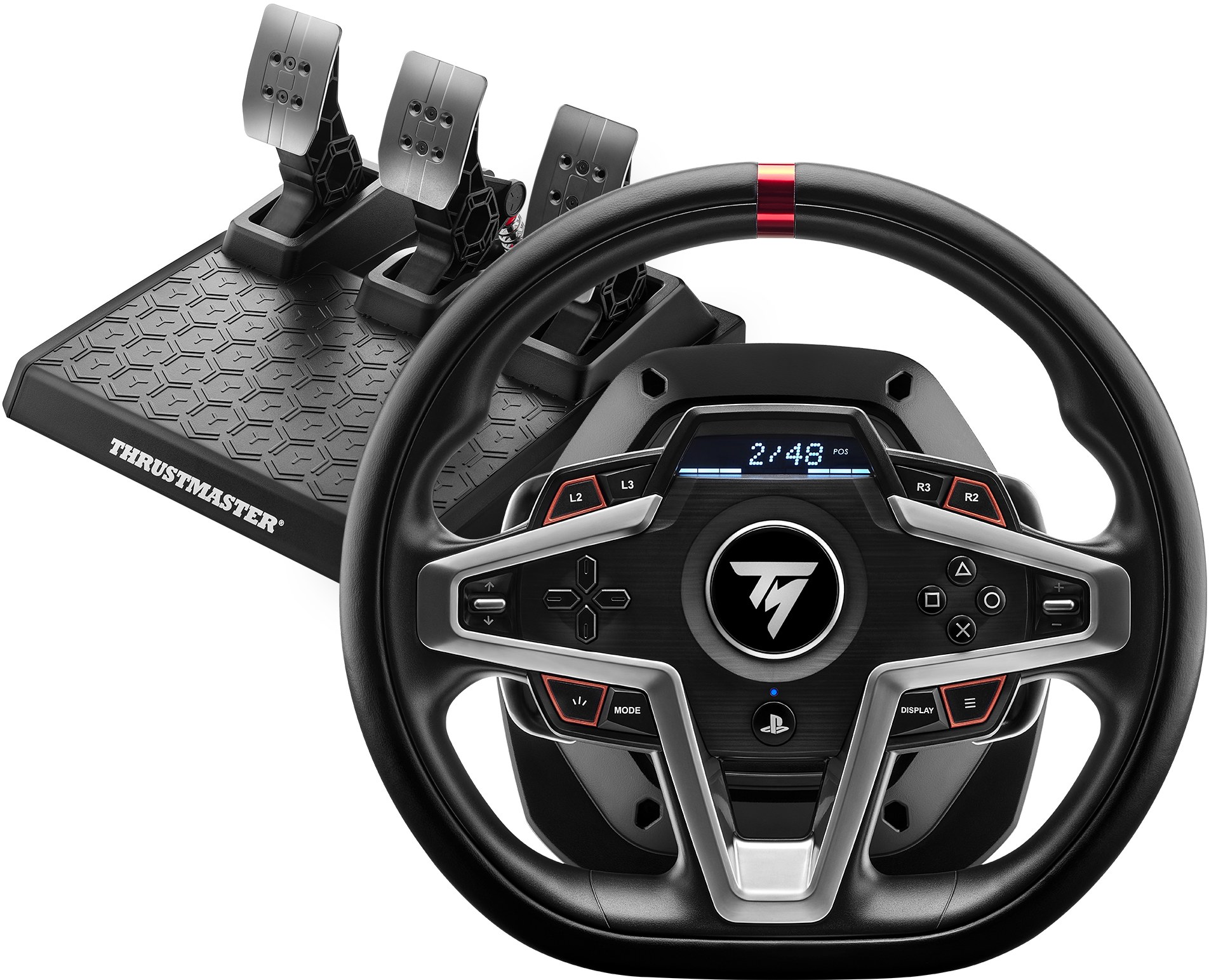 Руль Thrustmaster T248P, PC/PS5/PS4 + педали (4160783) - Фото 1