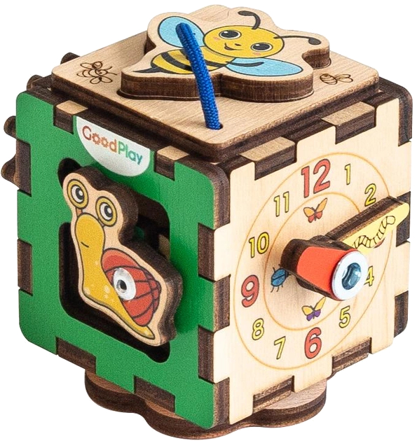 Бізіборд-куб GoodPlay "Бджілка"  5х5х5 (К114) - Фото 1