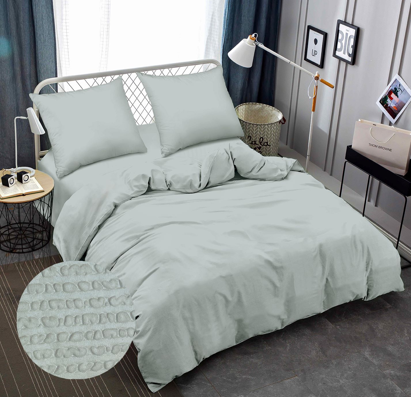Комплект постельного белья Zastelli 14-4105 Gray 145х210 Серый (22010) - Фото 1