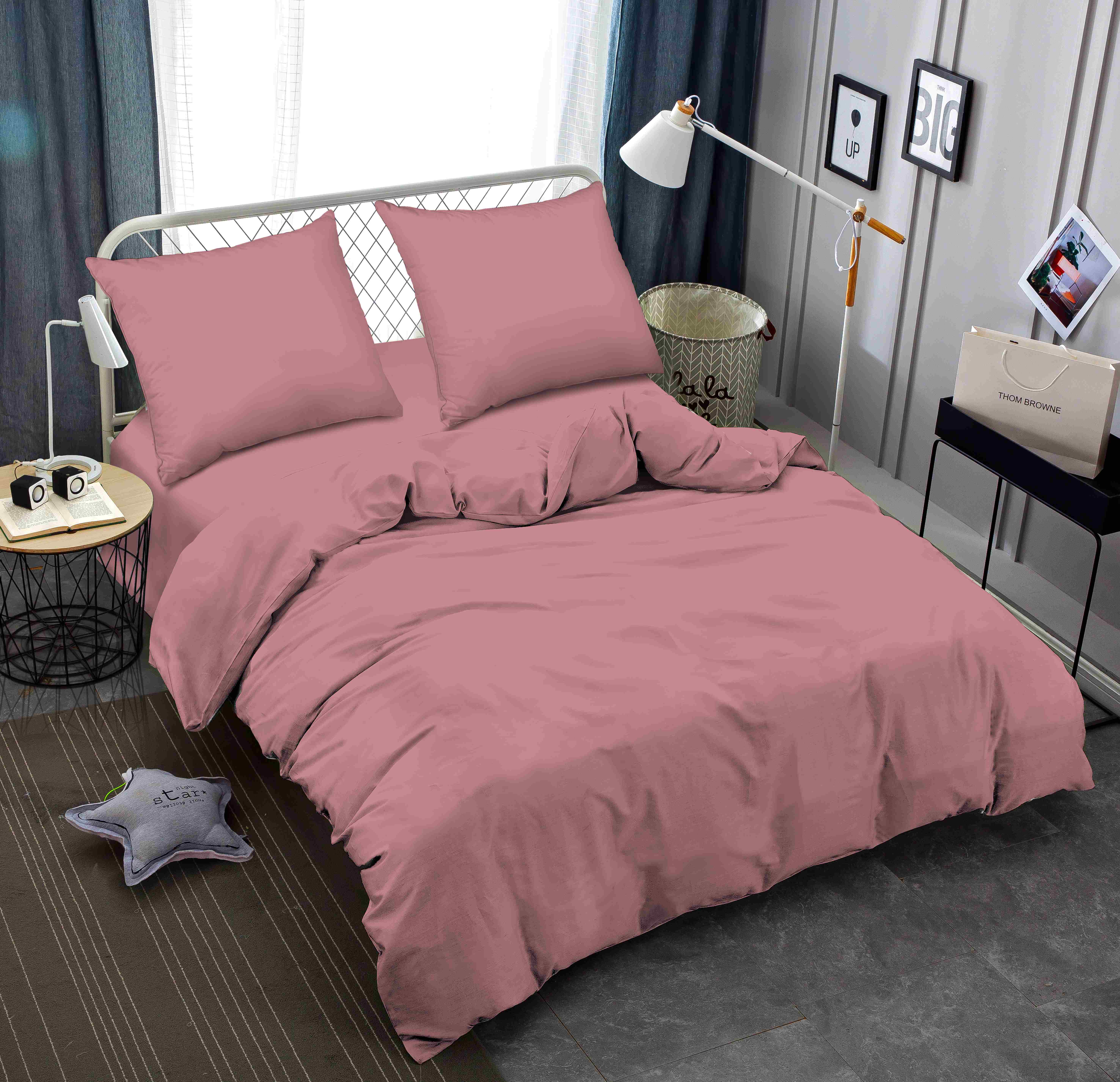 Комплект постельного белья Zastelli Dusty Rose жатка 200х220 см розовый (17-1718) - Фото 1