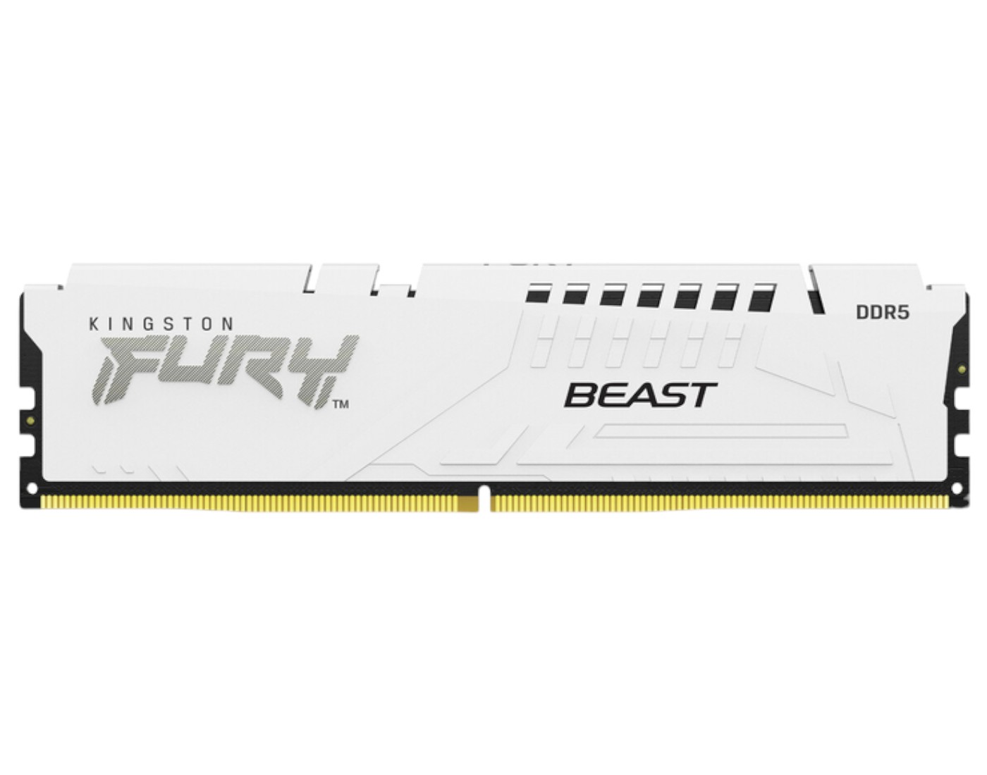 Память DDR Kingston 32GB DDR5 CL30 DIMM FURY Beast White XMP (KF560C30BW-32) - Фото 1