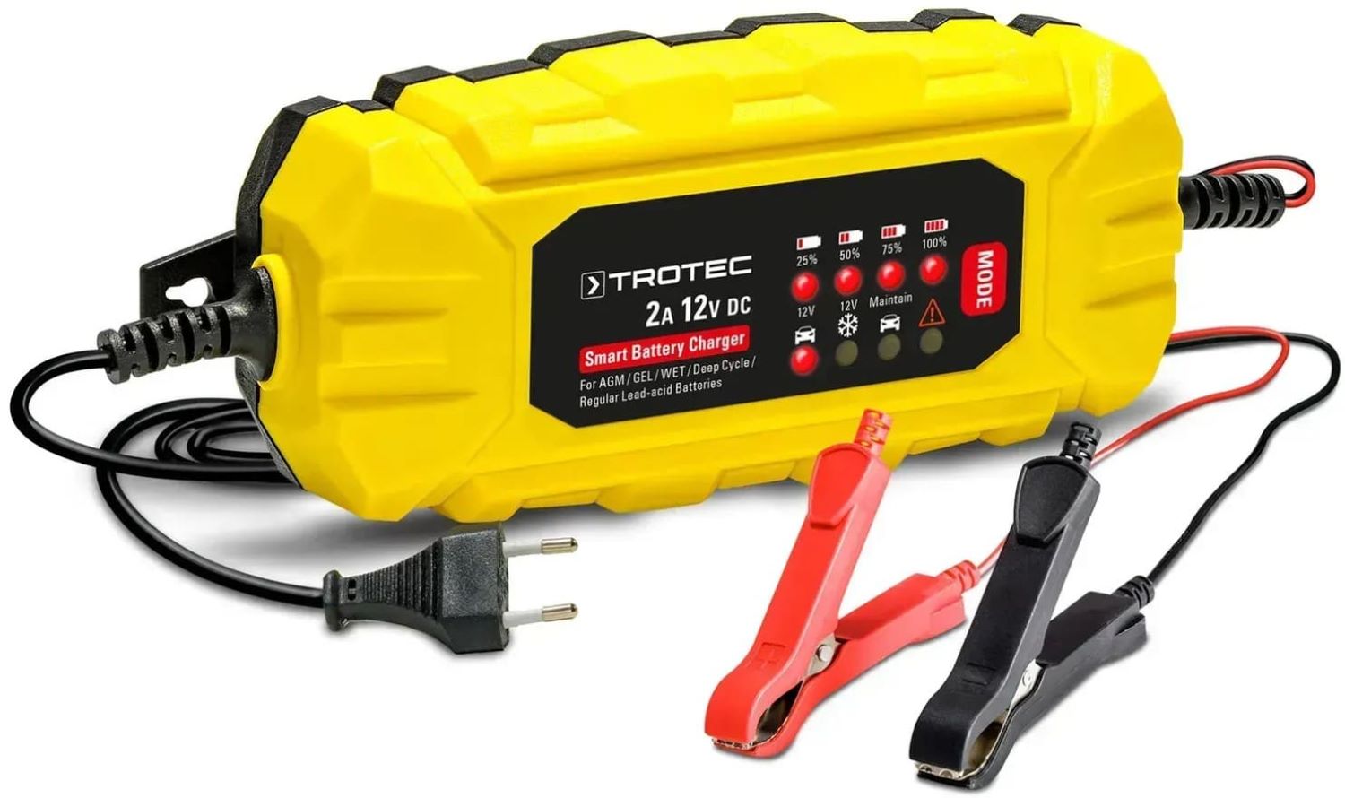 Зарядное устройство для авто Trotec PBCS 2A, 12V, 4-60Ah (4675000001) - Фото 1