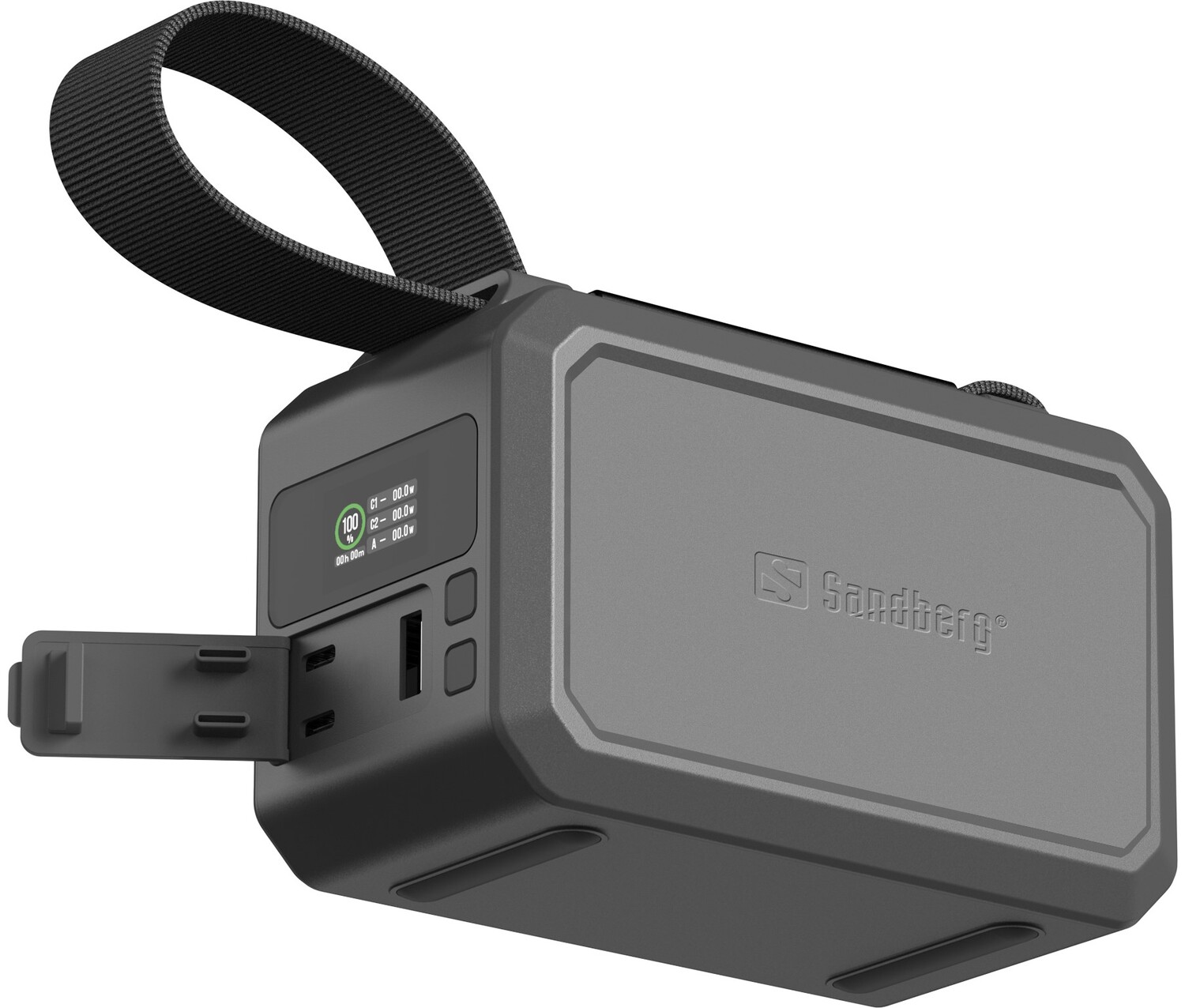 Батарея мобильная Sandberg Survivor 40000mAh, 100W, 2xUSB-С, USB-A, LED Black (421-14) - Фото 1