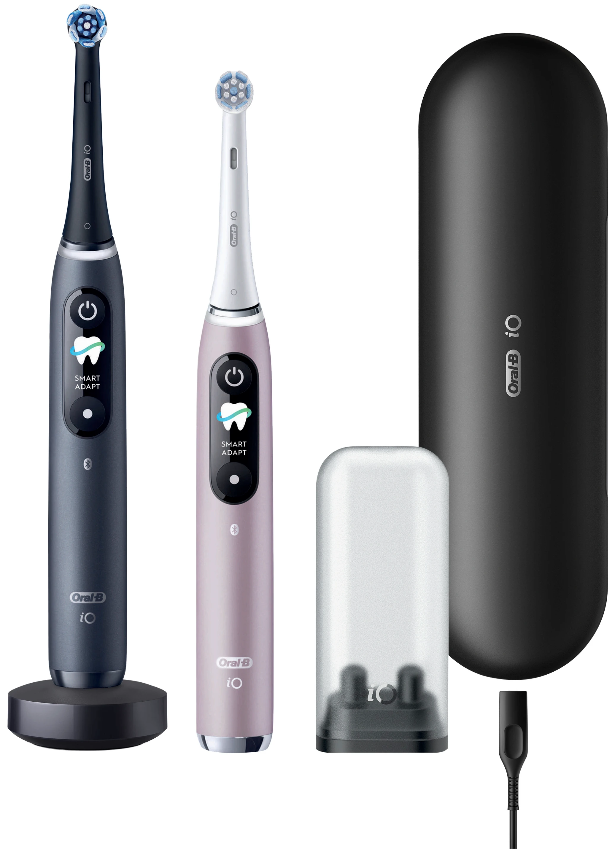 Зубна щітка електрична Oral-B Braun iO Series 9 Duo iOM9d.2J2.2AD типу 3758 + додаткова ручка Black