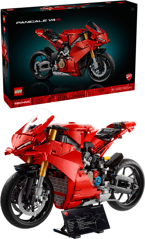 Конструктор LEGO Technic Мотоцикл Ducati Panigale V4 S (42202) - Фото 1