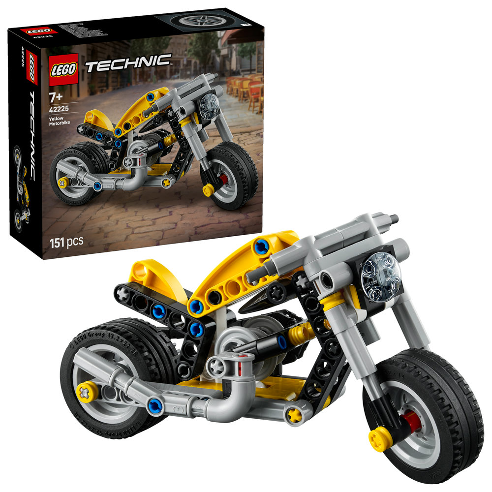 Конструктор LEGO Technic Желтый мотоцикл (42225) - Фото 1