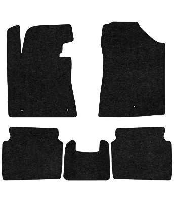 Коврики ворсовые в салон авто EVAtech Standard для Hyundai Elantra GT (MD) (Floor Gas Pedal) 2010-2015 5 поколение Htb USA черный кант HY42304CV5LA3VEB - Фото 1