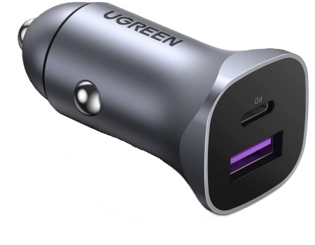 Автомобильное зарядное устройство UGREEN 2xUSB 30W USB-C + USB-A CD130 (40858) - Фото 1