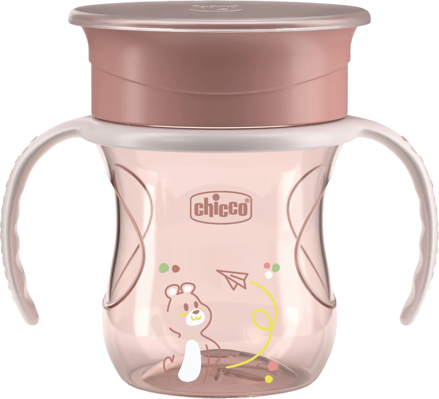 Чашка-непроливайка детская Chicco Perfect Cup 200 мл от 12 м розовая (06951.15) - Фото 1