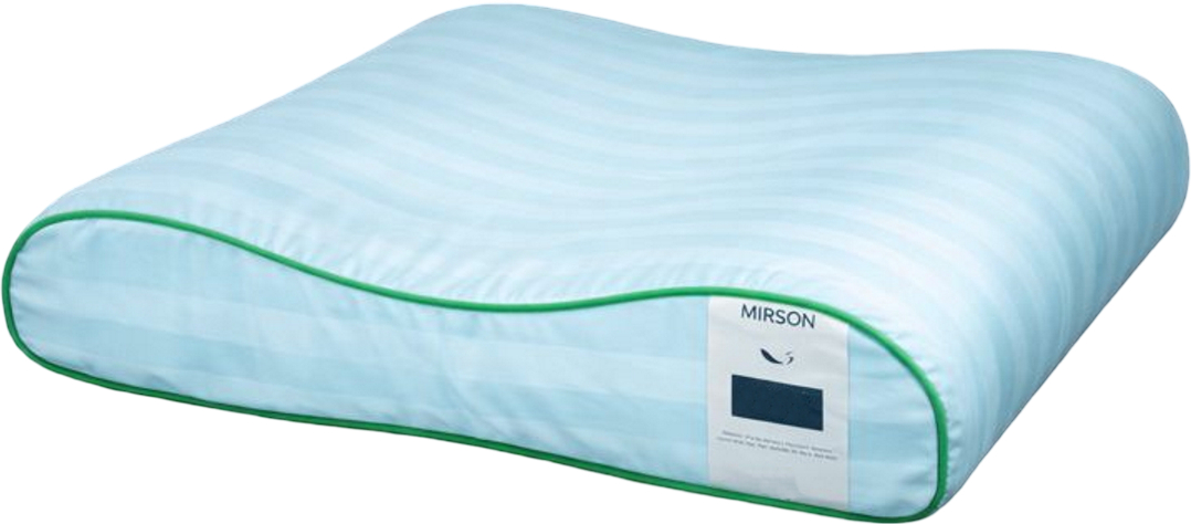 Подушка ортопедична MirSon №4246 Satin Stripe 30-0014 Mint (2200006424642) - Фото 1