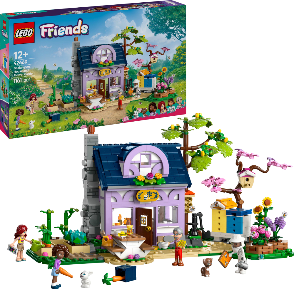Конструктор LEGO Friends Домик и цветник пчеловодов (42669) - Фото 1