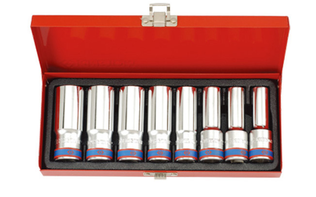 Купити Набір торцевих голівок KING TONY 1/2'' 12-23 мм 8 шт. (4308MR) - Фото 1 Набір торцевих голівок KING TONY 1/2'' 12-23 мм 8 шт. (4308MR) - Фото 1