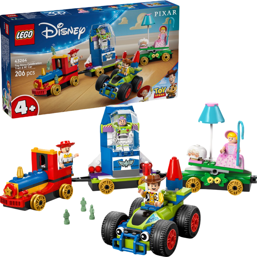 Конструктор LEGO Disney Pixar Празднование из Истории Игрушек: поезд и авто для гонок (43264) - Фото 1