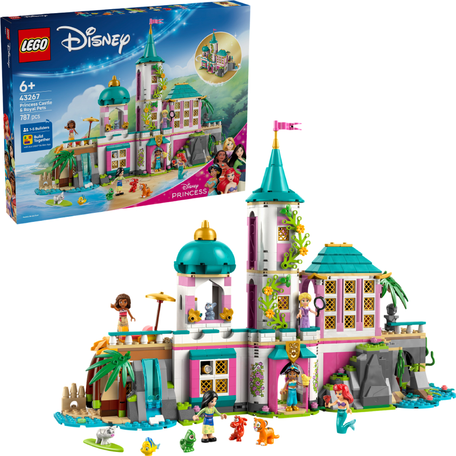 Конструктор LEGO Disney Princess Замок принцессы и королевские любимцы (43267) - Фото 1