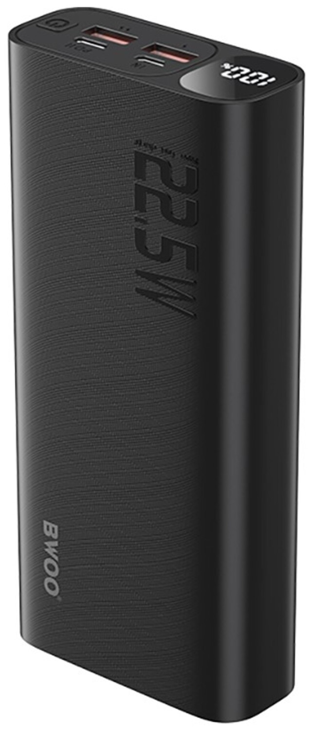Батарея мобільна BWOO 22,5W 20000 mAh power bank with LCD screen, black (BO-P44) - Фото 1