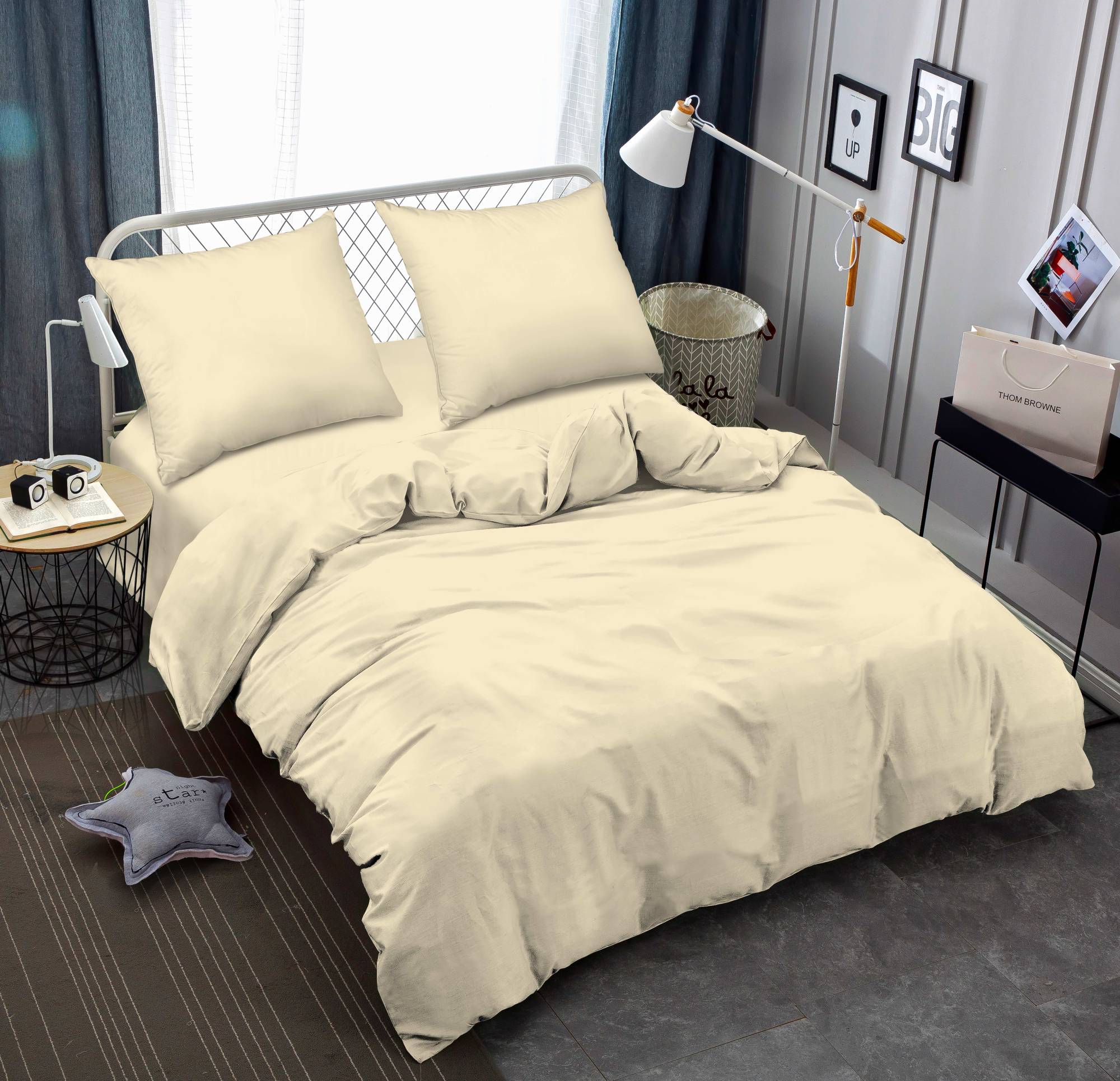 Комплект постельного белья Zastelli 12-0712 Vanilla жатка 200х220 см ванильный (22232) - Фото 1