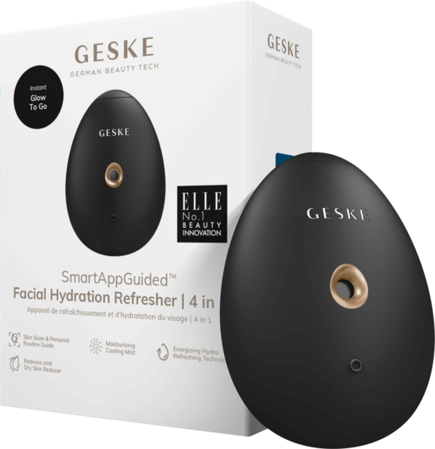 Електронний освіжувач для шкіри обличчя GESKE Facial Hydration Refresher 4 в 1 сірий (GK000057GY01) - Фото 1