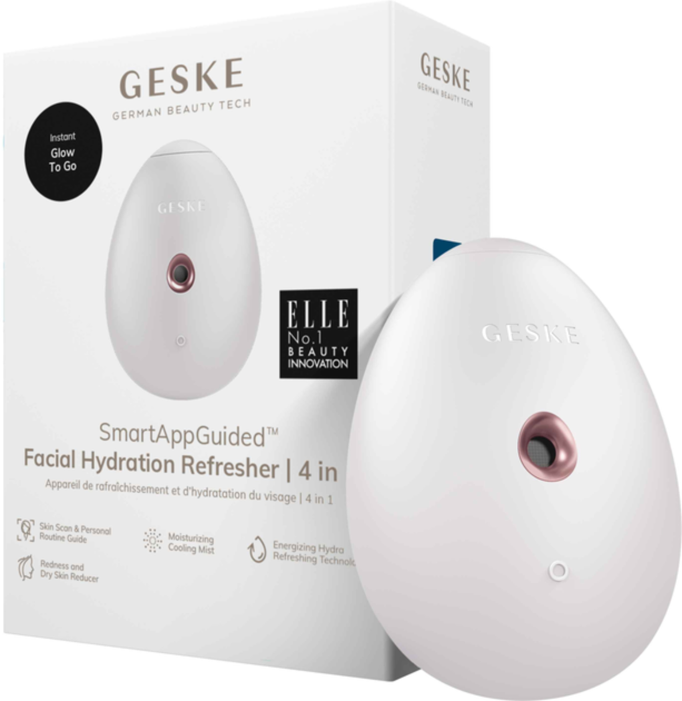 Електронний освіжувач для шкіри обличчя GESKE Facial Hydration Refresher 4 в 1 пудровий (GK000057SL01) - Фото 1