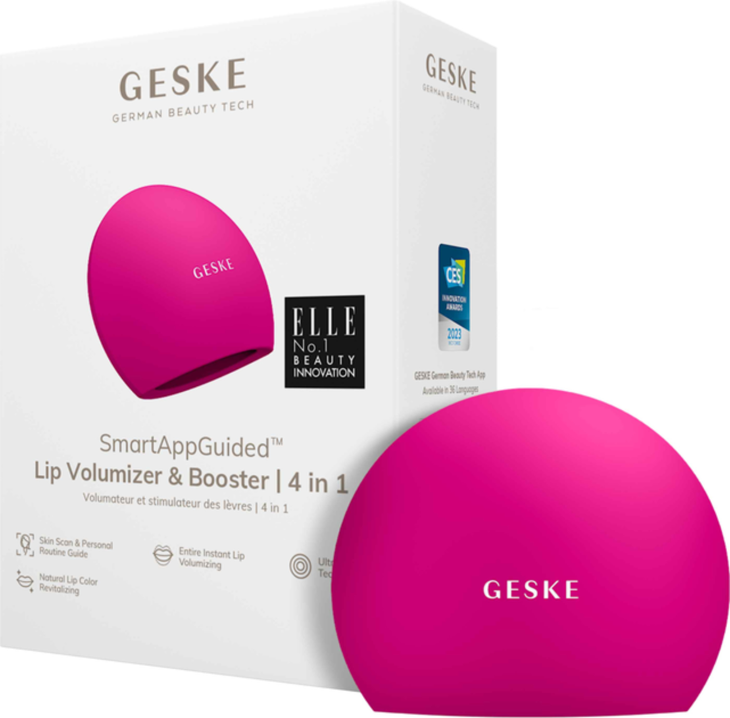 Пристрій для збільшення об'єму губ GESKE Lip Volumizer & Booster 4 в 1 пурпуровий M (GK000054MG01) - Фото 1