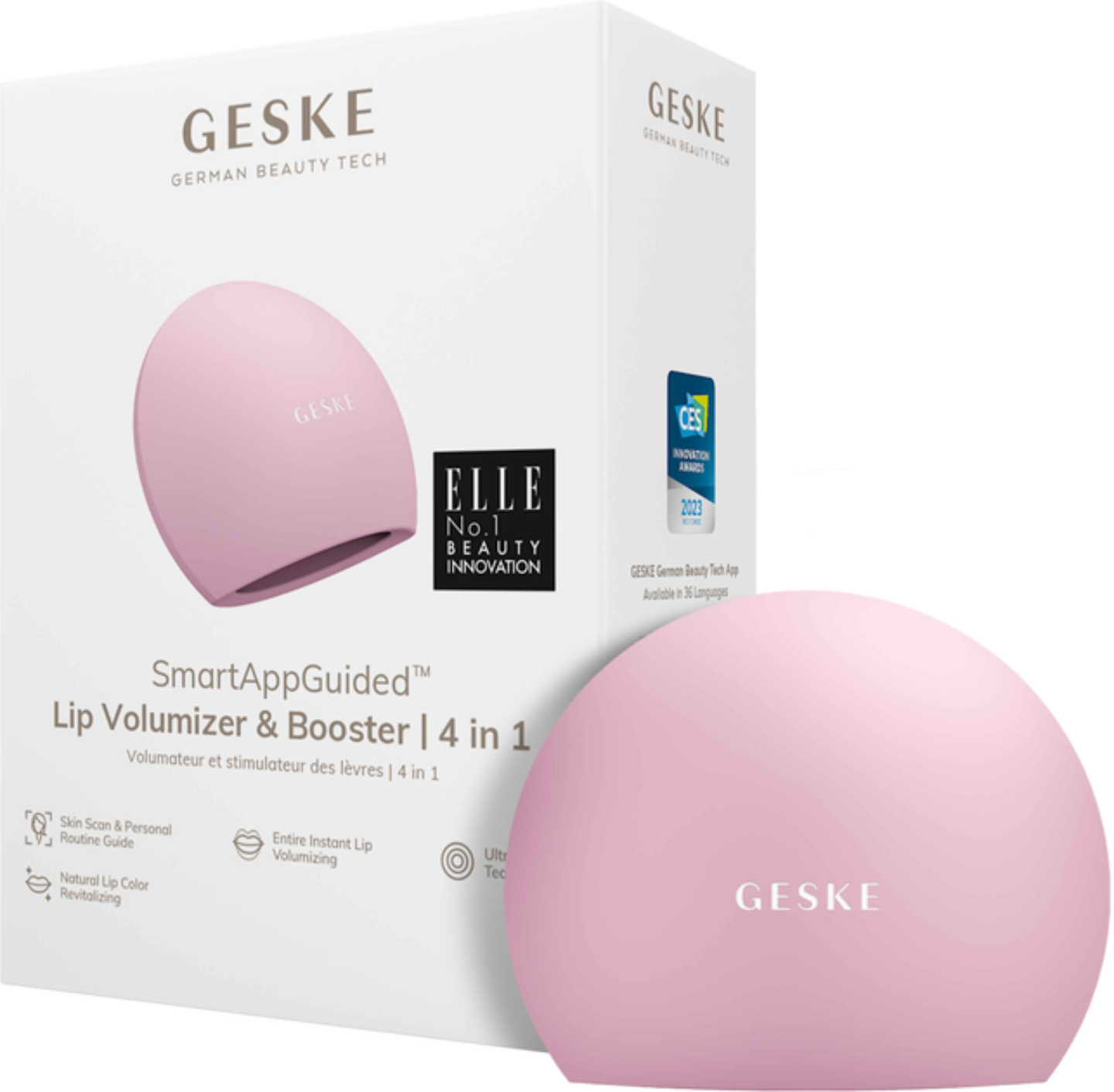 Пристрій для збільшення об'єму губ GESKE Lip Volumizer & Booster 4 в 1 рожевий M (GK000054PK01) - Фото 1