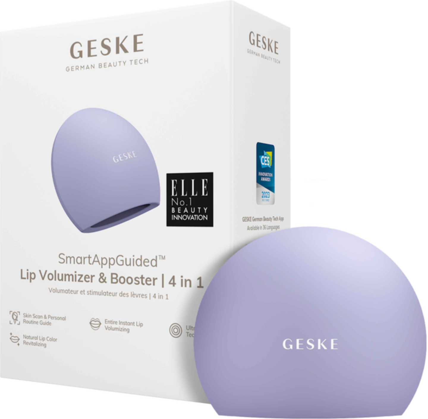 Пристрій для збільшення об'єму губ GESKE Lip Volumizer & Booster 4 в 1 фіолетовий M (GK000054PL01) - Фото 1